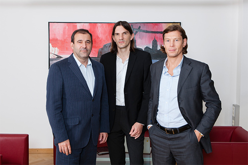 Boris Nemsic, neuer Aufsichtsratsvorsitzender der I-NEW AG; CEO Peter Nussbaumer; Thomas Polak, Aufsichtsrat der I-NEW AG