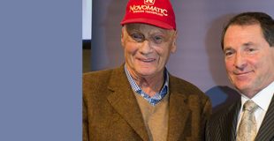 Niki Lauda mit Novomatic-Boss Franz Wohlfahrt
