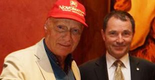 Niki Lauda und Dr. Franz Wohlfahrt