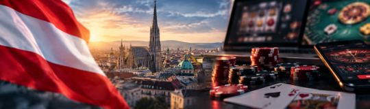 Illegales Glücksspiel vor Wiener Skyline